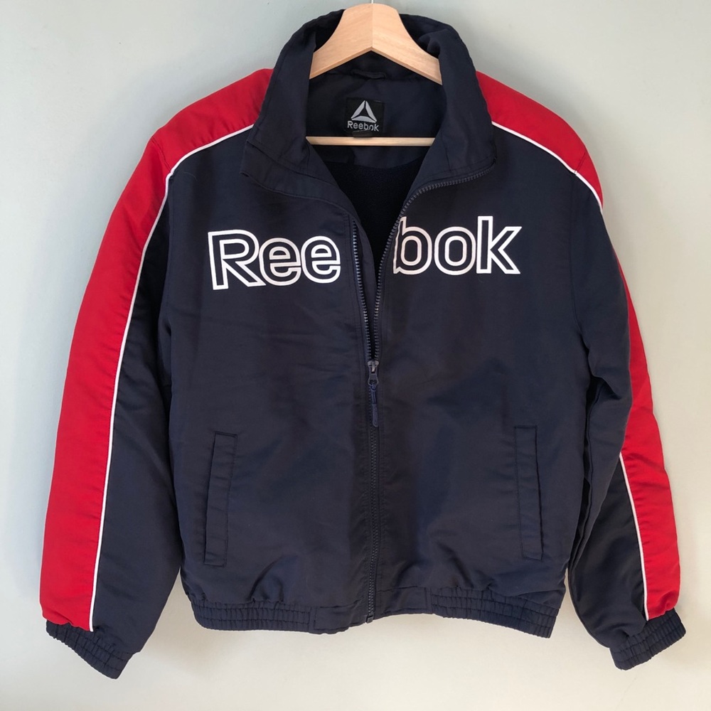 Reebok Retro Track Jacket - Boy's Navy Red White